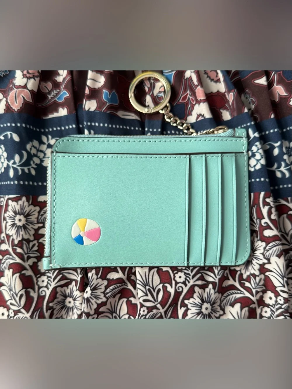 Kate Spade Pool Float Medium L-Zip Card Holder
